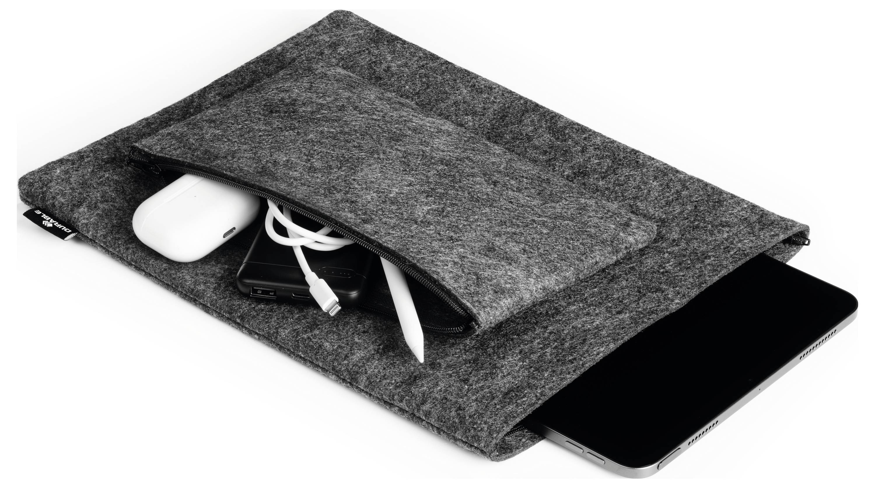 Durable Notebook Hülle MultiBag EFFECT Passend für maximal: 33,0cm (13") Anthrazit, Grau