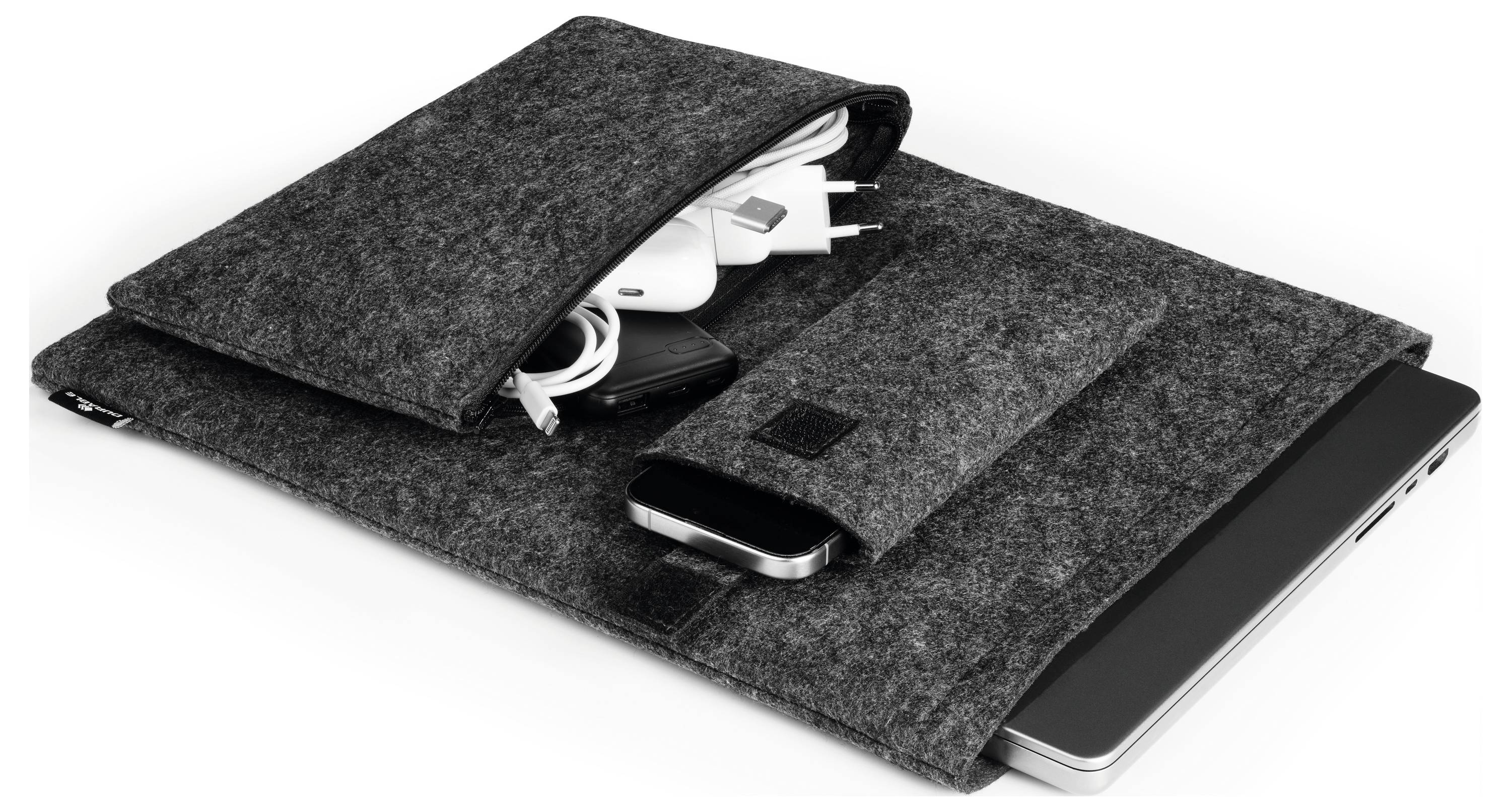 Durable Notebook Hülle MultiBag EFFECT Passend für maximal: 41,7cm (16,4") Anthrazit, Grau