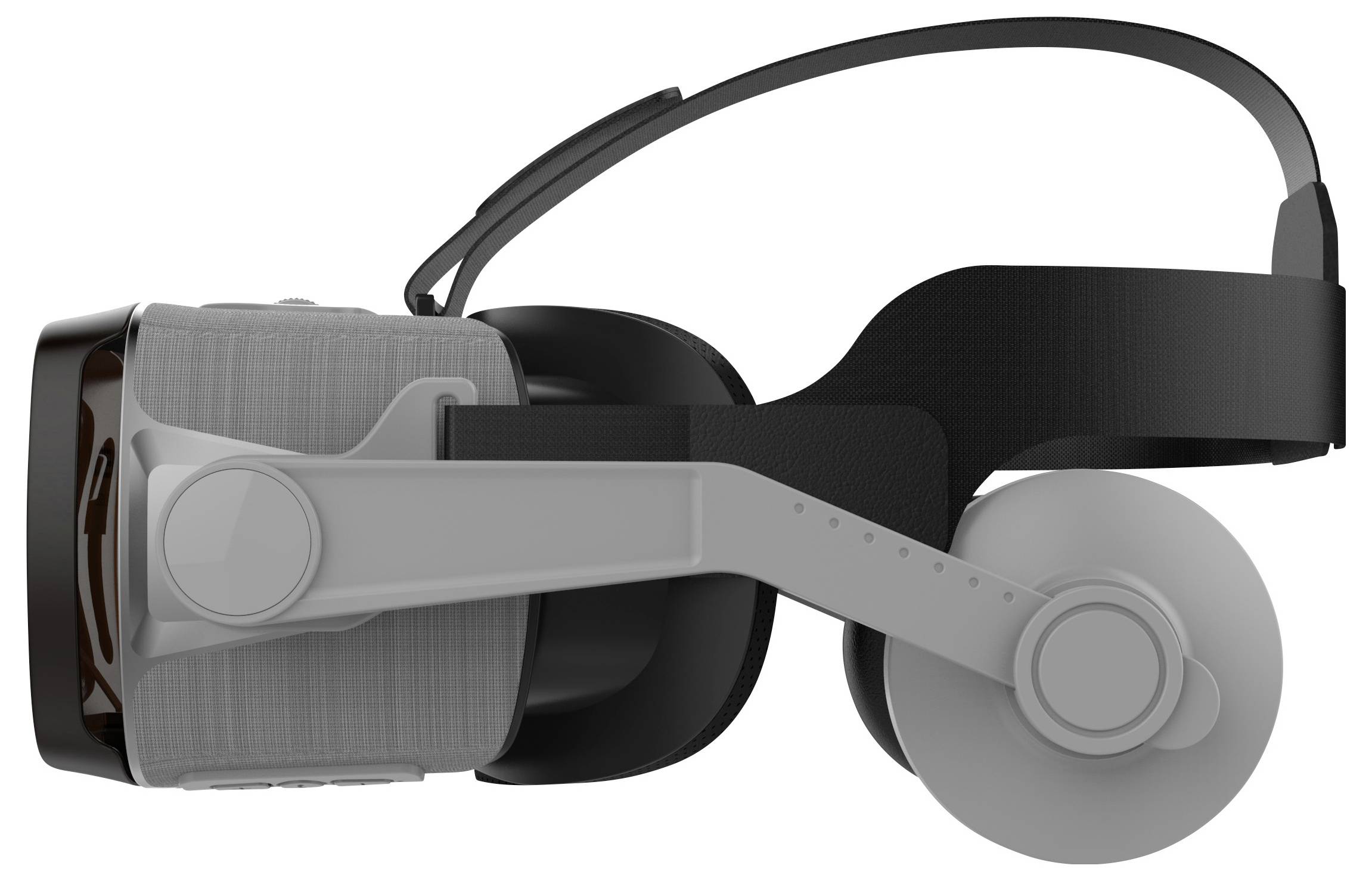 VR SHINECON G07E_01 Virtual Reality Brille Schwarz/Grau Geeignet für (VR-/AR-Brillen): Smartphone