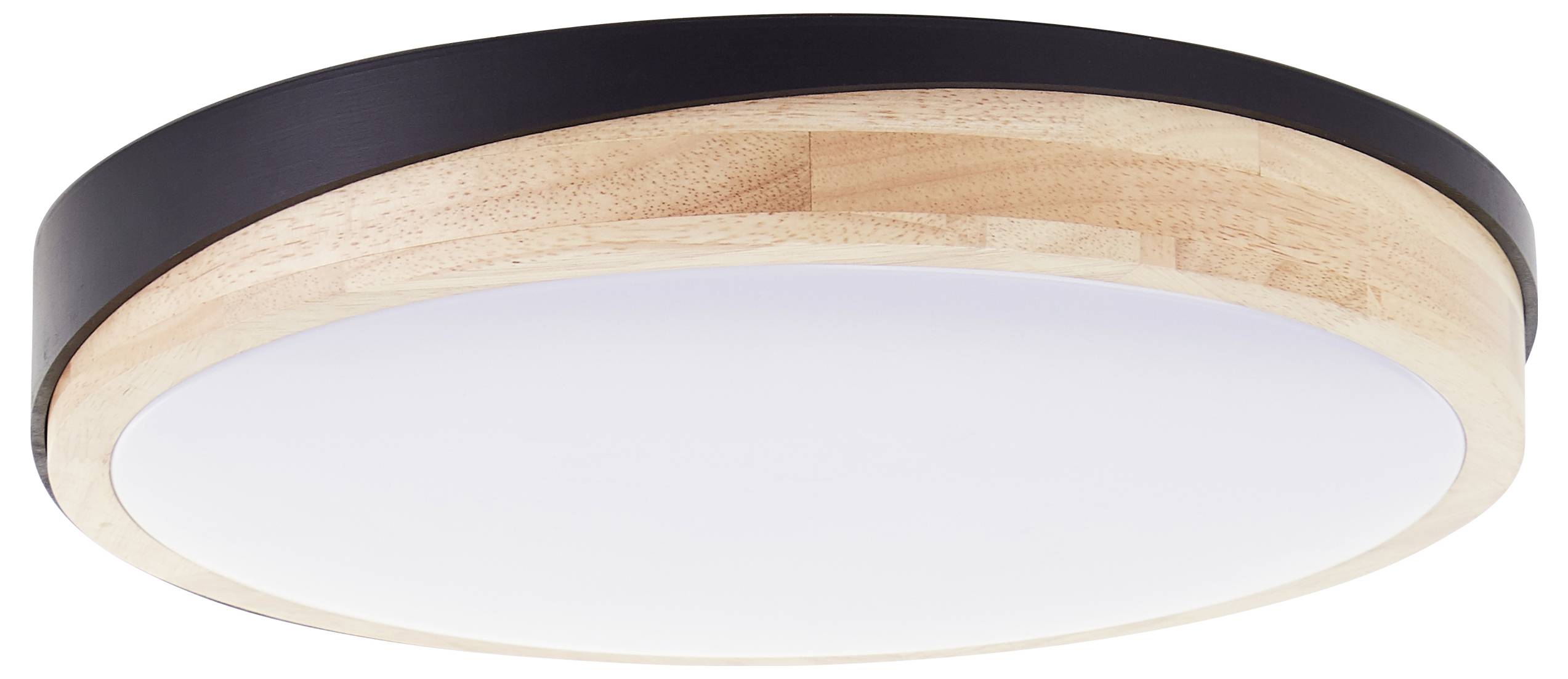 Brilliant G80845/76 Baarlo LED-Deckenleuchte LED LED fest eingebaut 24W Schwarz (matt), Holz