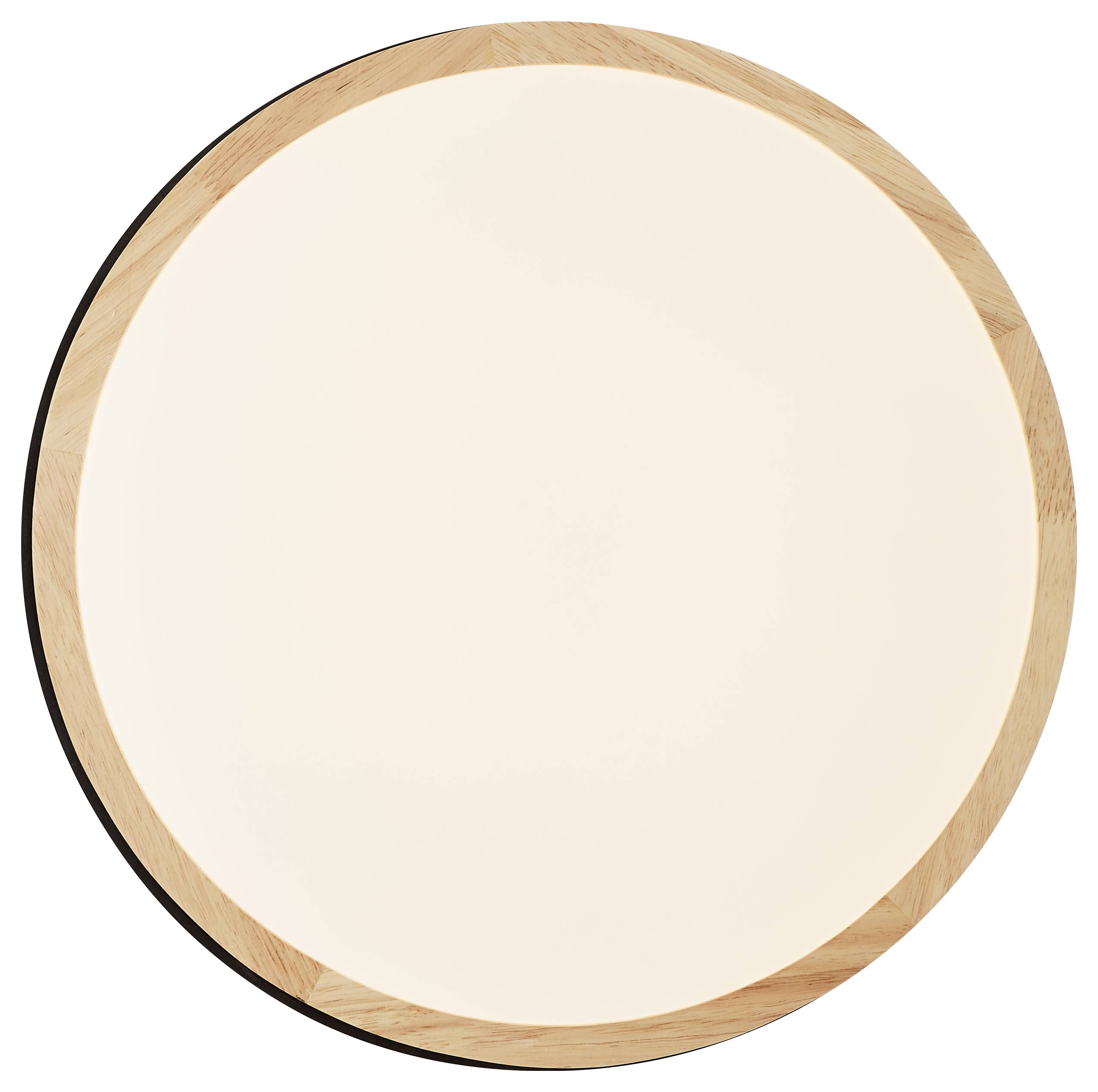 Brilliant G80845/76 Baarlo LED-Deckenleuchte LED LED fest eingebaut 24W Schwarz (matt), Holz