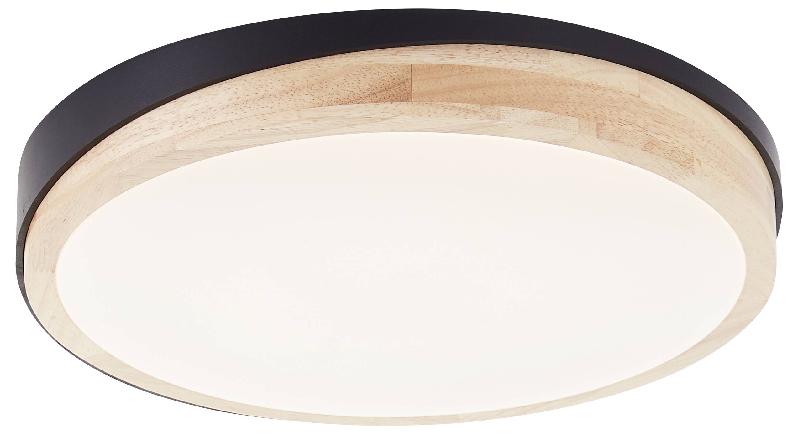 Brilliant G80845/76 Baarlo LED-Deckenleuchte LED LED fest eingebaut 24W Schwarz (matt), Holz
