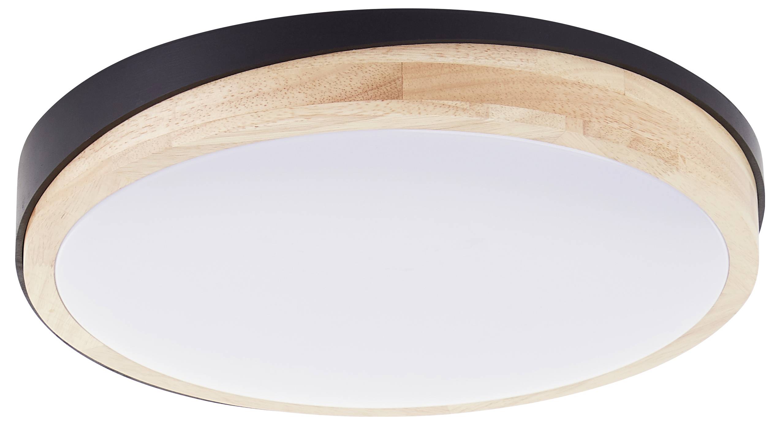 Brilliant G80845/76 Baarlo LED-Deckenleuchte LED LED fest eingebaut 24W Schwarz (matt), Holz