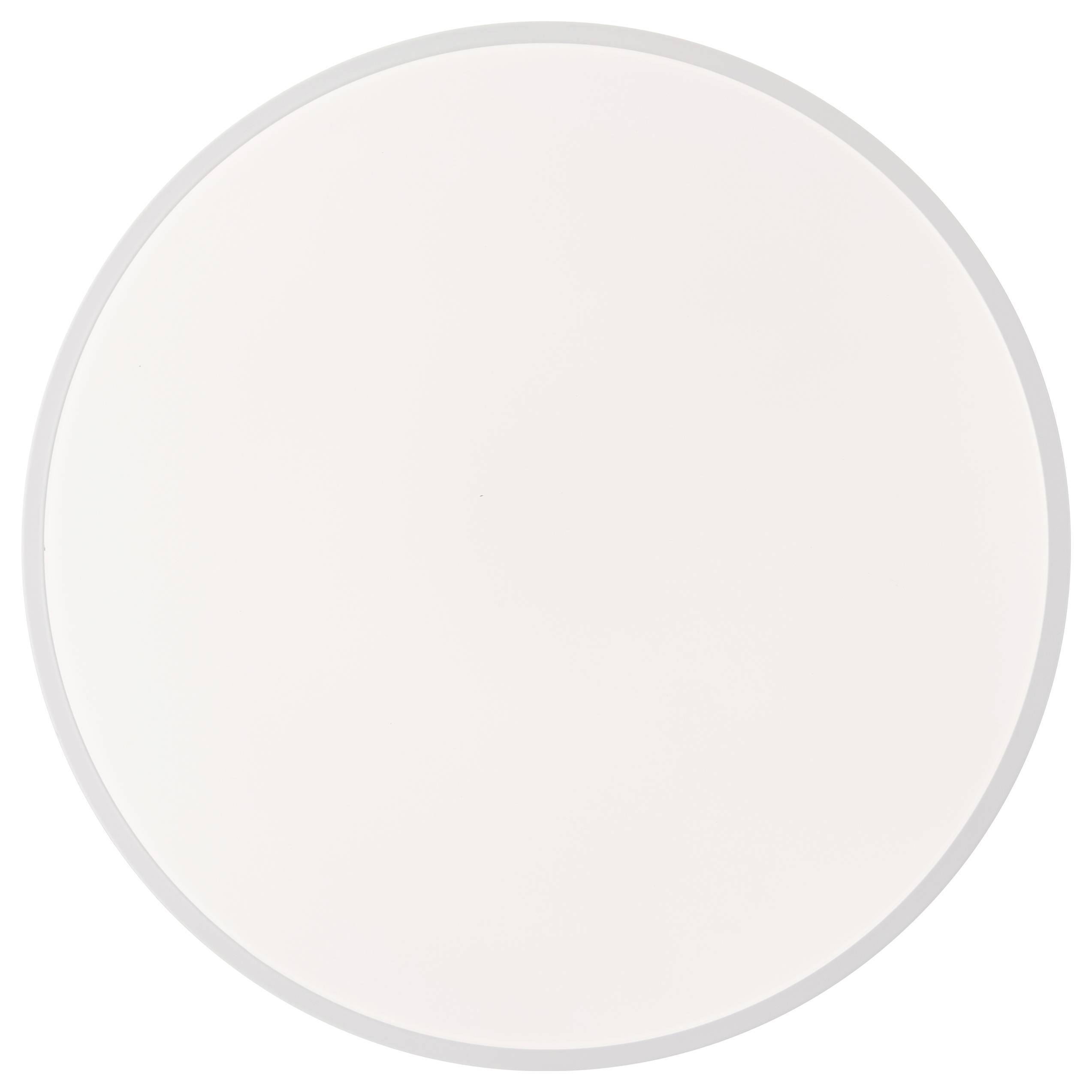 Ein weißer, leerer Kreis auf einem hellgrauen Hintergrund.