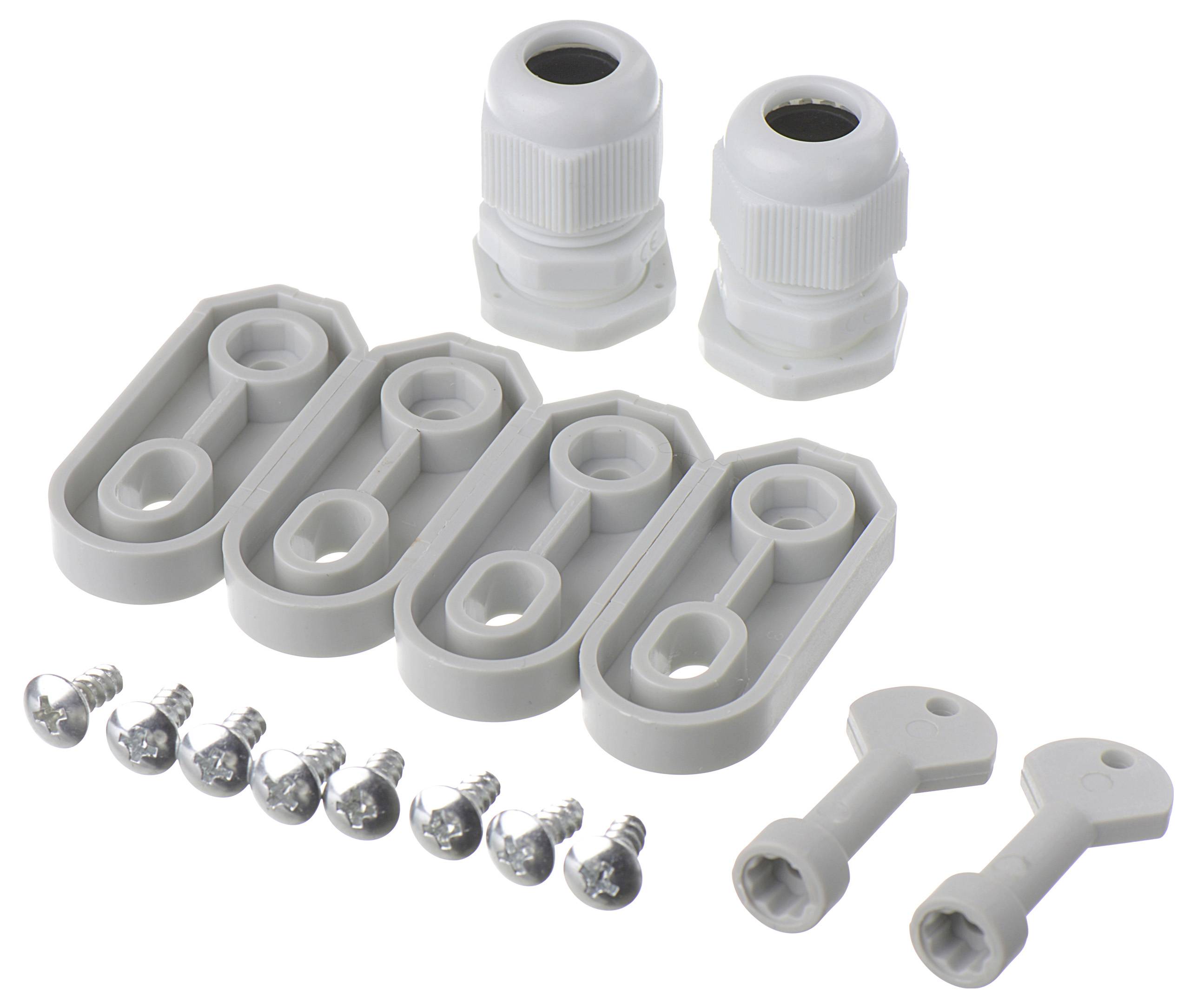 TRU COMPONENTS TC-PSC-20x30x16 Schaltschrank 200 x 300 x 160 ABS Hellgrau 1St.