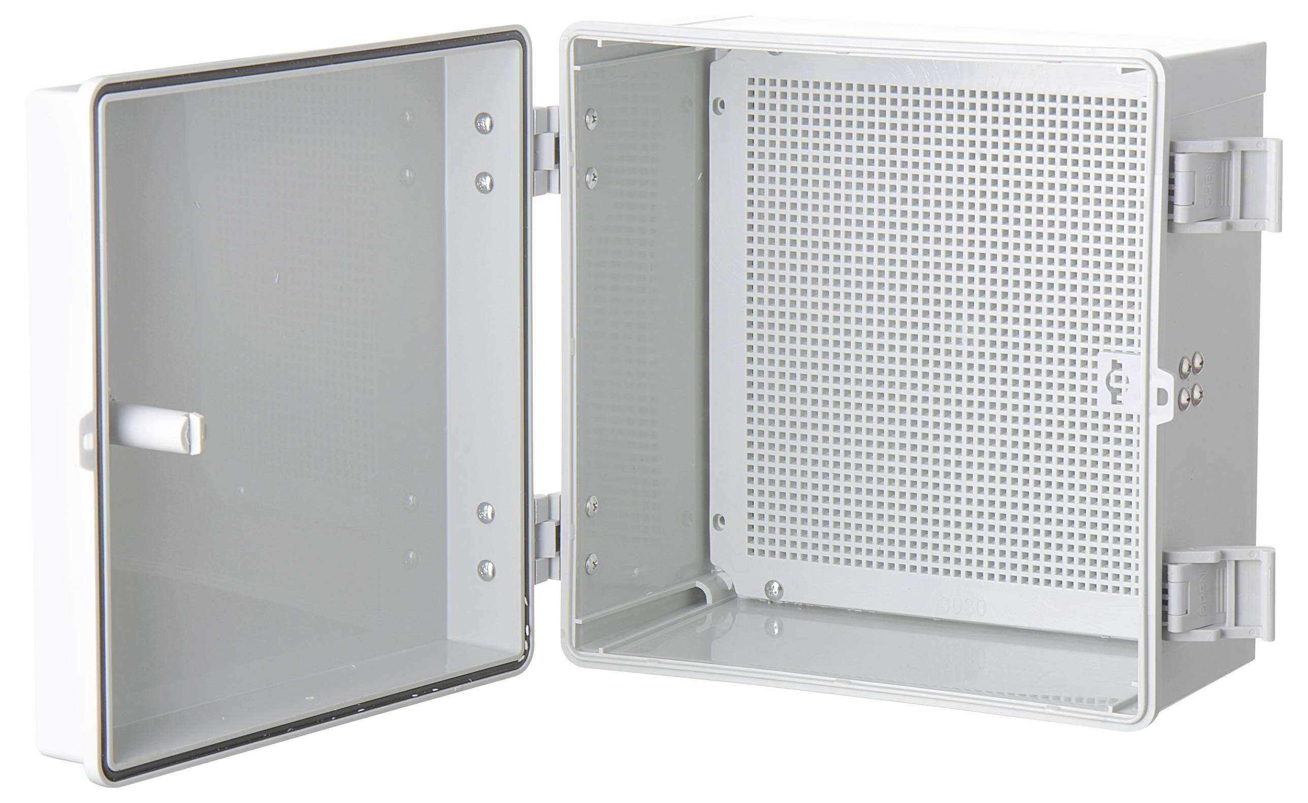 TRU COMPONENTS TC-PSC-30x30x18 Schaltschrank 300 x 300 x 180 ABS Hellgrau 1St.