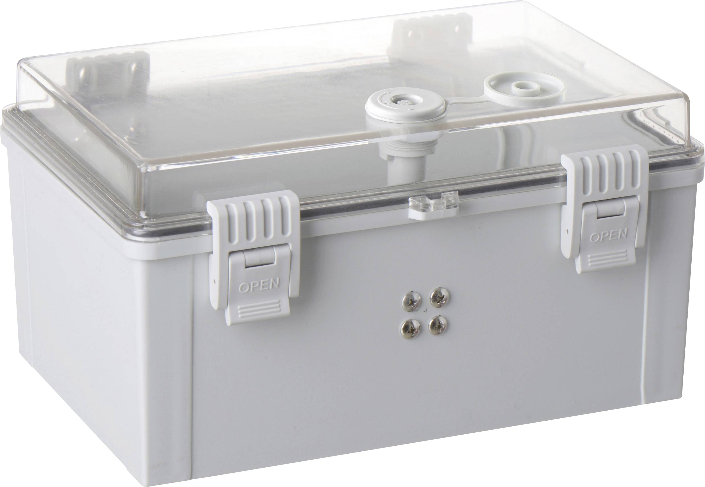 TRU COMPONENTS TC-PSC-20x30x16 Schaltschrank 200 x 300 x 160 ABS, Polycarbonat Hellgrau 1St.