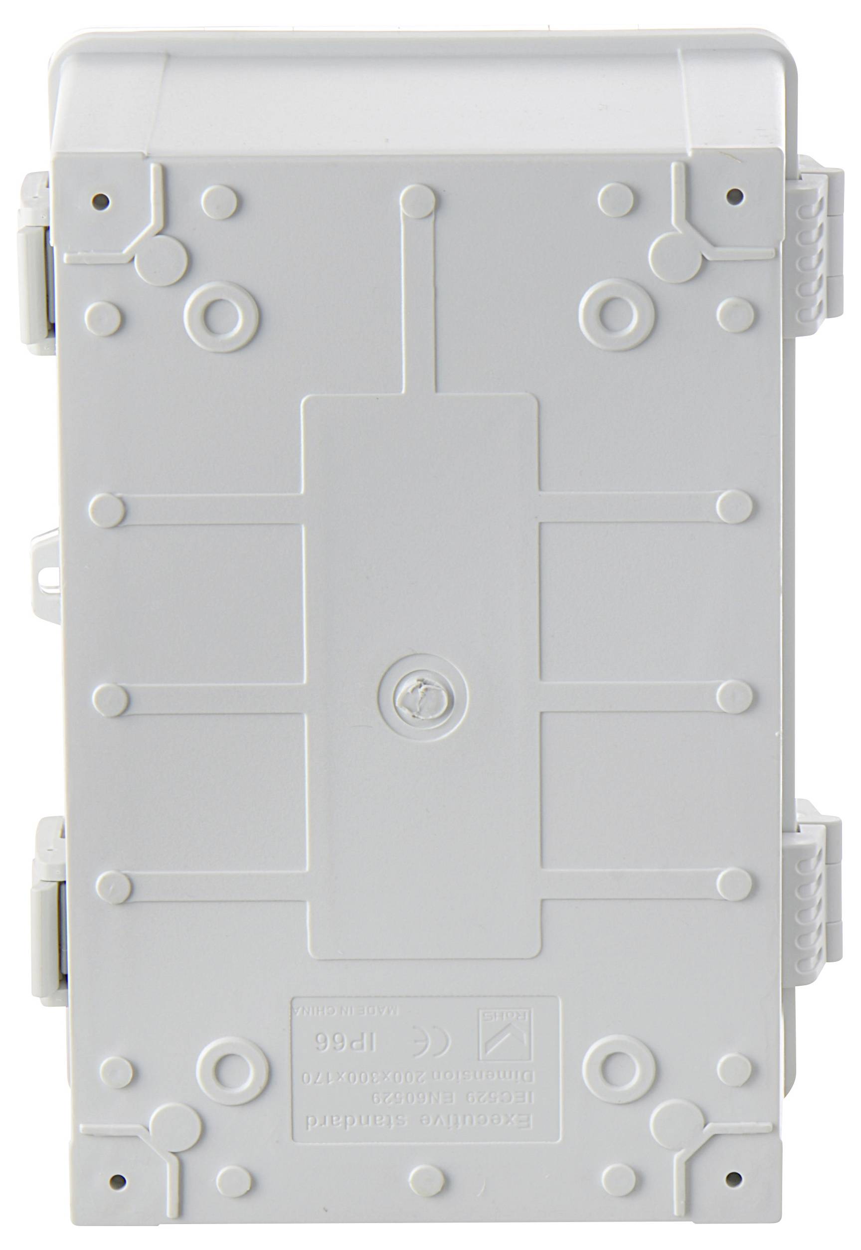 TRU COMPONENTS TC-PSC-20x30x16 Schaltschrank 200 x 300 x 160 ABS, Polycarbonat Hellgrau 1St.