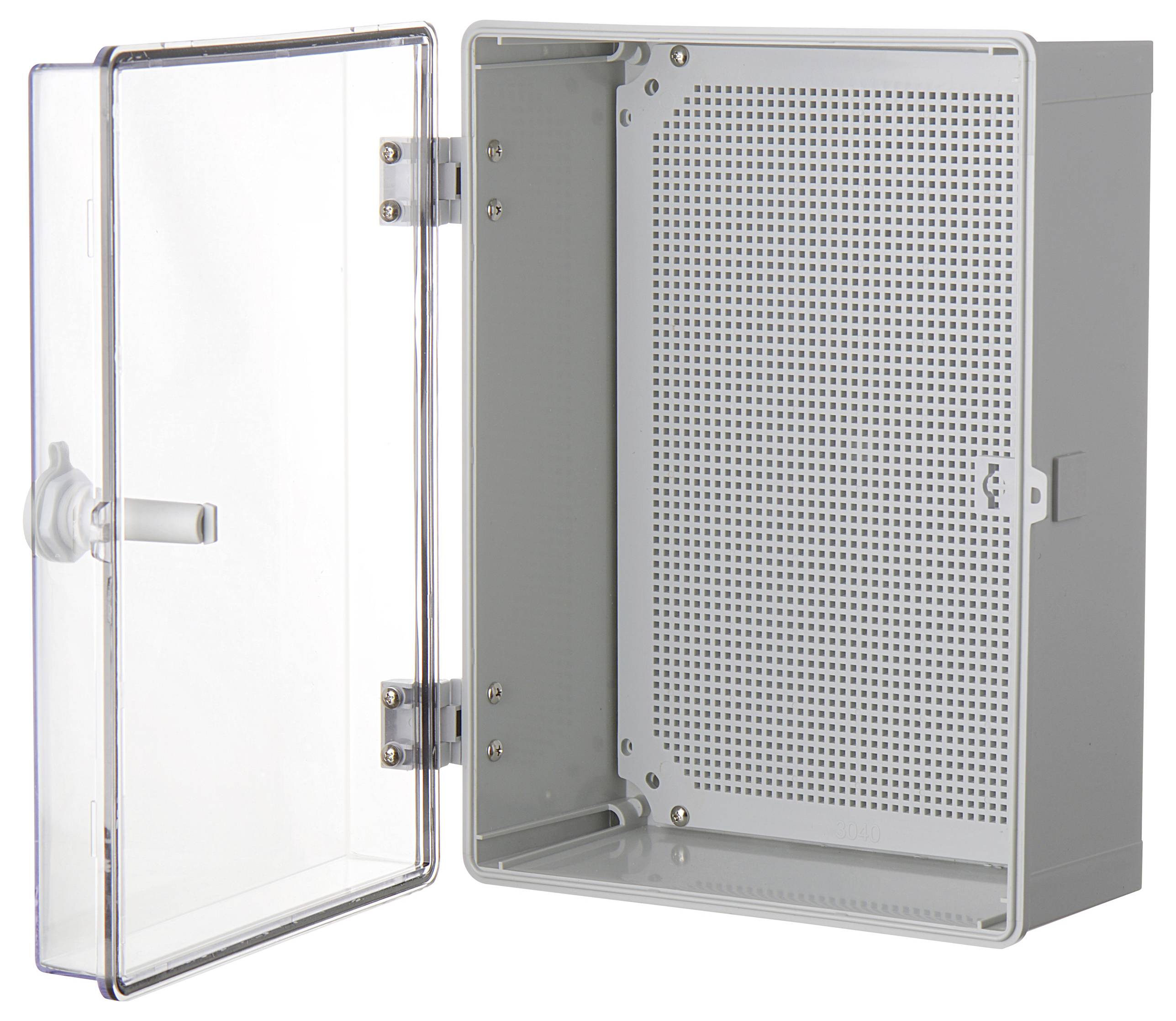 TRU COMPONENTS TC-PSC-30x40x17 Schaltschrank 300 x 400 x 170 ABS, Polycarbonat Hellgrau 1St.