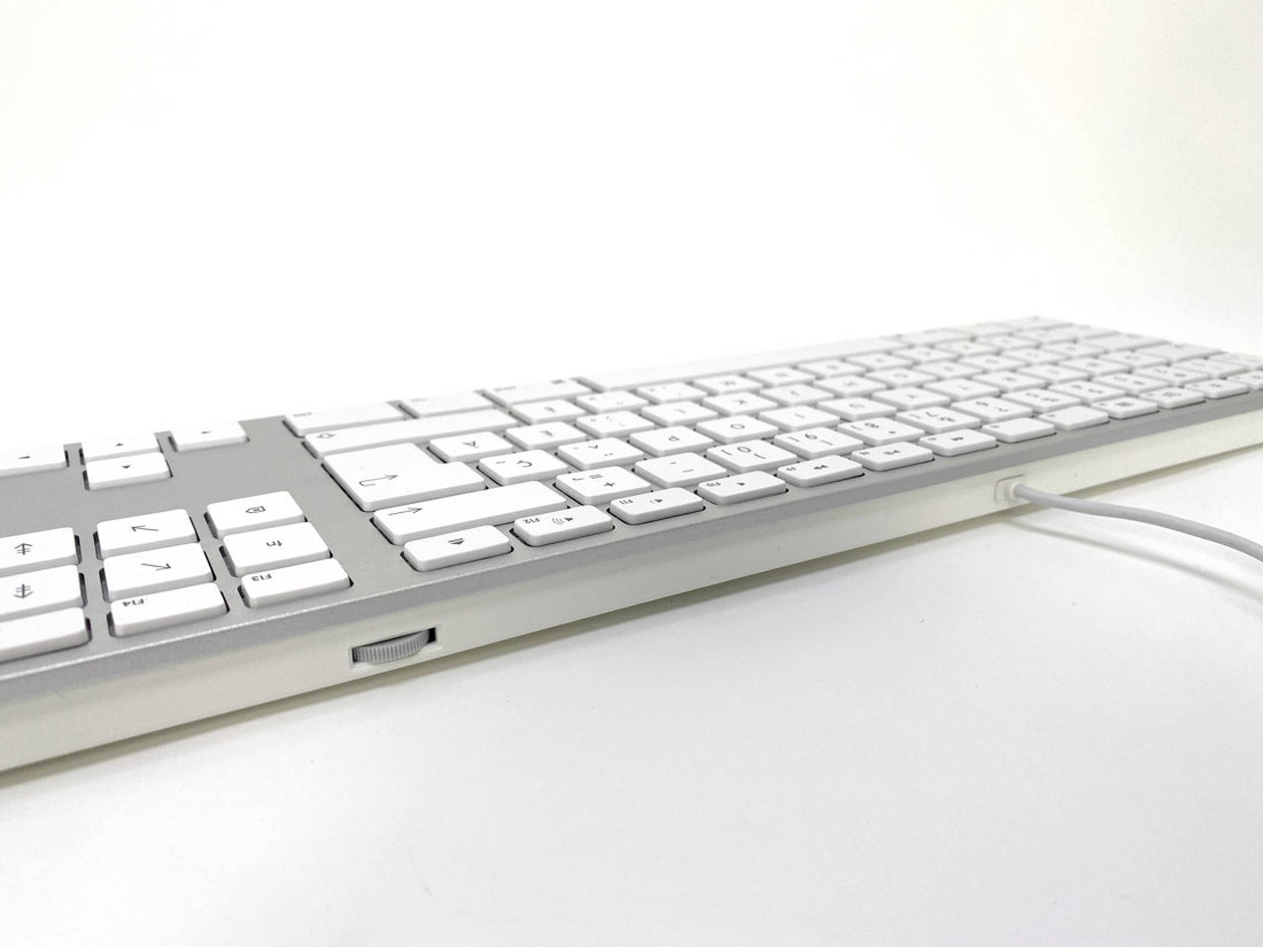 Matias FK318S Wired Aluminium Keyboard for Mac USB Tastatur US-Englisch, QWERTY, Mac Silber