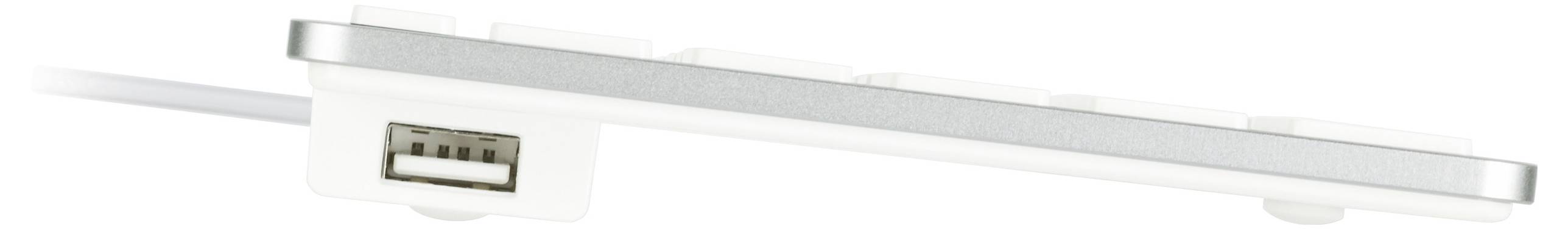 Matias FK318S Wired Aluminium Keyboard for Mac USB Tastatur US-Englisch, QWERTY, Mac Silber