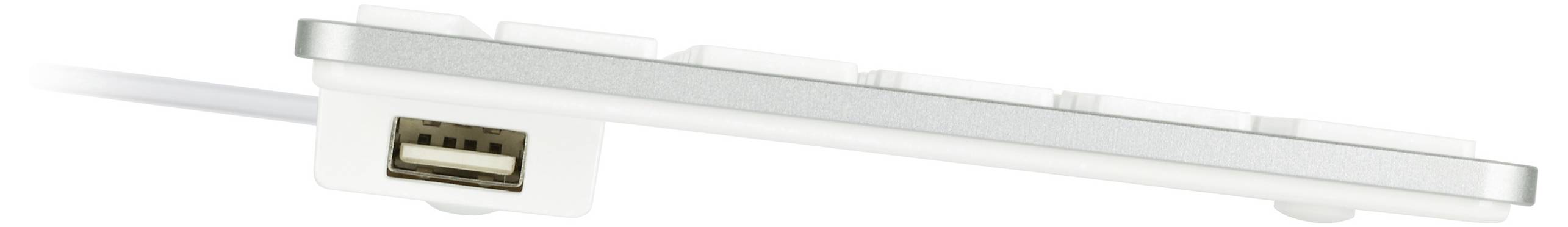 Matias FK318S-DE Wired Aluminium Keyboard for Mac USB Tastatur Deutsch, QWERTZ, Mac Silber