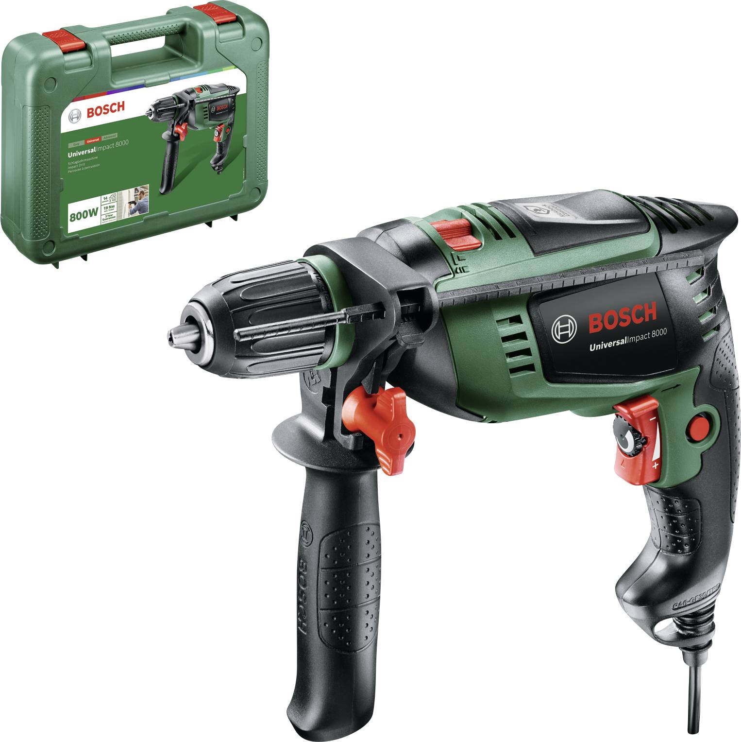 Bosch Home and Garden UniversalImpact 800, B-Ware B-Ware (beschädigte / fehlende Verpackung) 2-Gang-Schlagbohrmaschine 800W