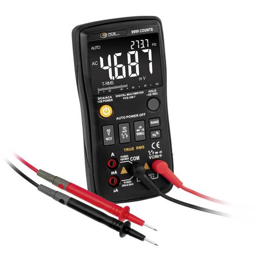 PCE Instruments Digitalmultimeter PCE-DM 7 True RMS Temperaturmessung |automatisch |manuell |Bargra