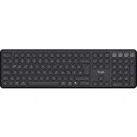 Trust Vaiya Bluetooth® Tastatur Deutsch, QWERTZ Schwarz Wiederaufladbar Trust Vaiya Bluetooth® Tastatur Deutsch, QWERTZ Schwarz Wiederaufladbar