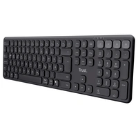 Trust Vaiya Bluetooth® Tastatur Deutsch, QWERTZ Schwarz Wiederaufladbar Trust Vaiya Bluetooth® Tastatur Deutsch, QWERTZ Schwarz Wiederaufladbar