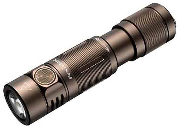 Fenix Light E05R FEE05R-Braun LED Taschenlampe akkubetrieben 400lm 26g