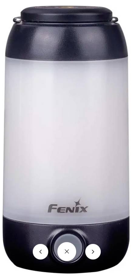 Fenix Light FECL26R-Schwarz CL26R LED Camping-Leuchte 400lm Li-Ionen Akkus 116g Schwarz