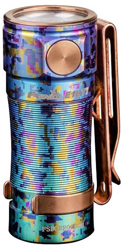 Fenix Light E16 Ti Titan LED Taschenlampe Li-Ionen Akkus oder batteriebetrieben 650lm 25g