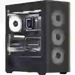 AeroCool D501A-G-BK-V2 Midi-Tower PC-Gehäuse Schwarz AeroCool D501A-G-BK-V2 Midi-Tower PC-Gehäuse Schwarz