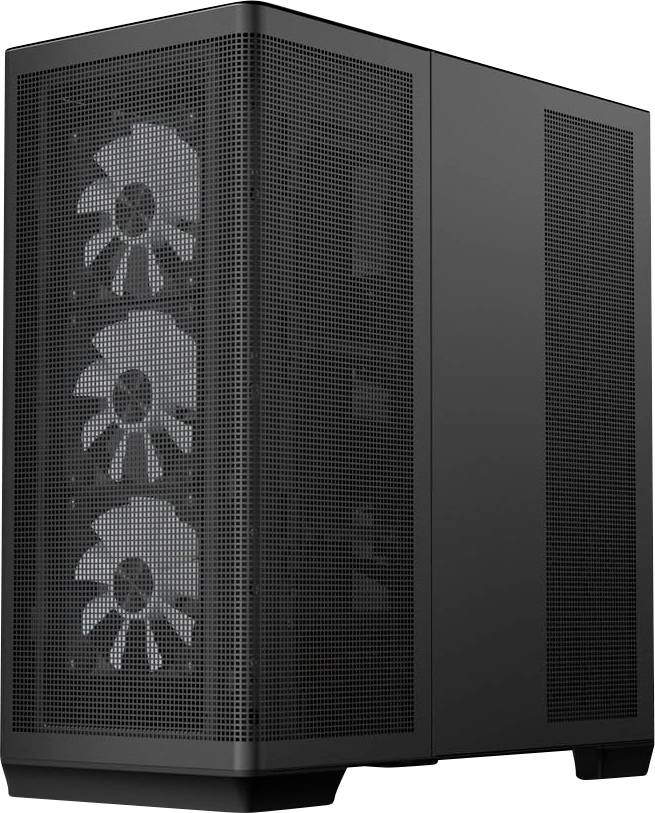 APNX C1-R-BK-V1 Midi-Tower Gaming-Gehäuse Schwarz