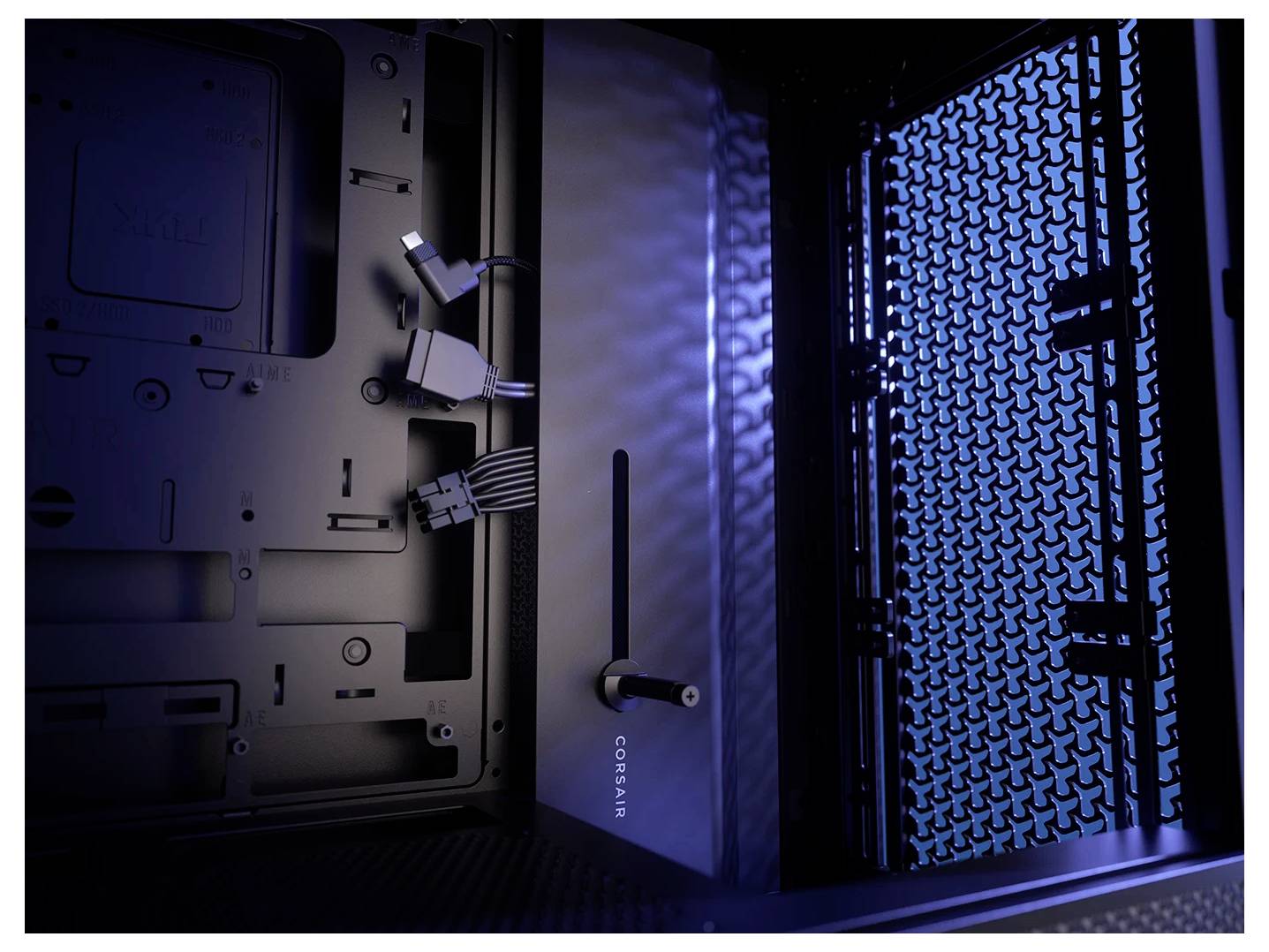 Corsair FRAME 4000D - Mid tower - E-ATX - Seitenteil mit Fenster (gehärtetes Glas)