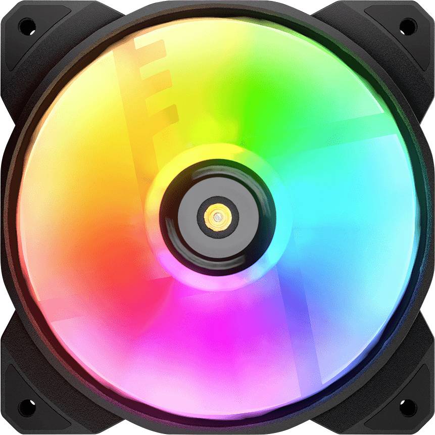 Cougar CGR-CF-MHP12HB3-RGB PC-Gehäuse-Lüfter Schwarz, Weiß (B x H x T) 120 x 28 x 120mm