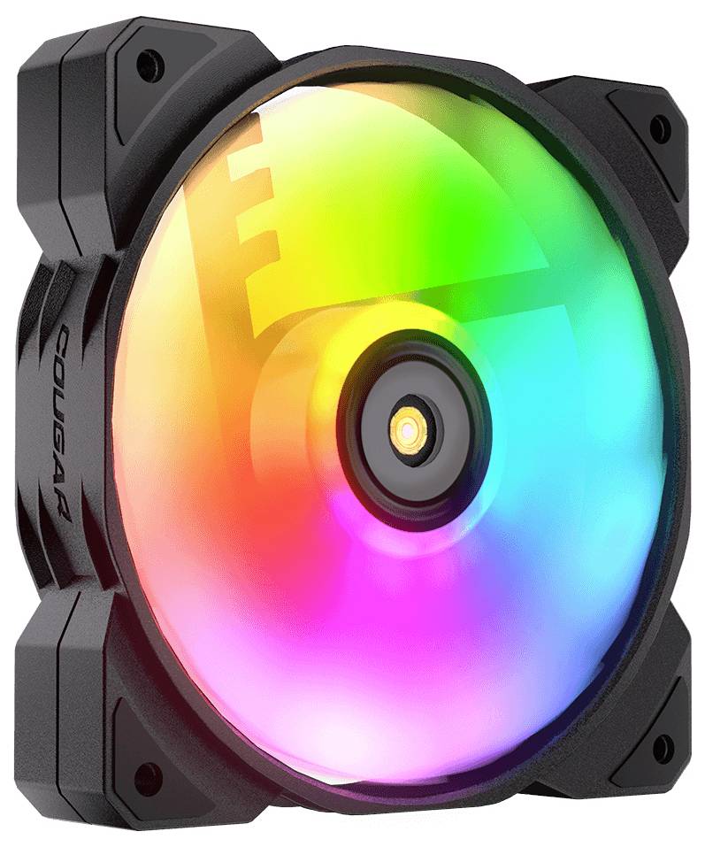 Cougar CGR-CF-MHP12HB3-RGB PC-Gehäuse-Lüfter Schwarz, Weiß (B x H x T) 120 x 28 x 120mm