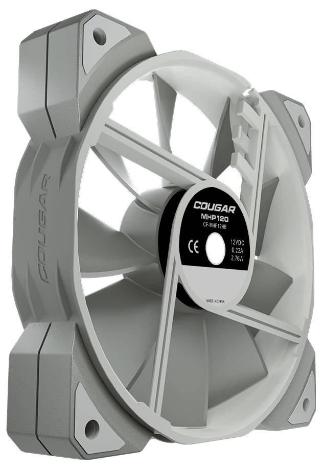 Cougar CGR-CF-MHP12HB-W PC-Gehäuse-Lüfter Weiß (B x H x T) 120 x 25 x 120mm