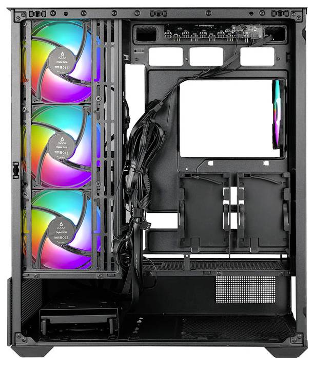 AZZA Tiara 501B Midi-Tower PC-Gehäuse Schwarz