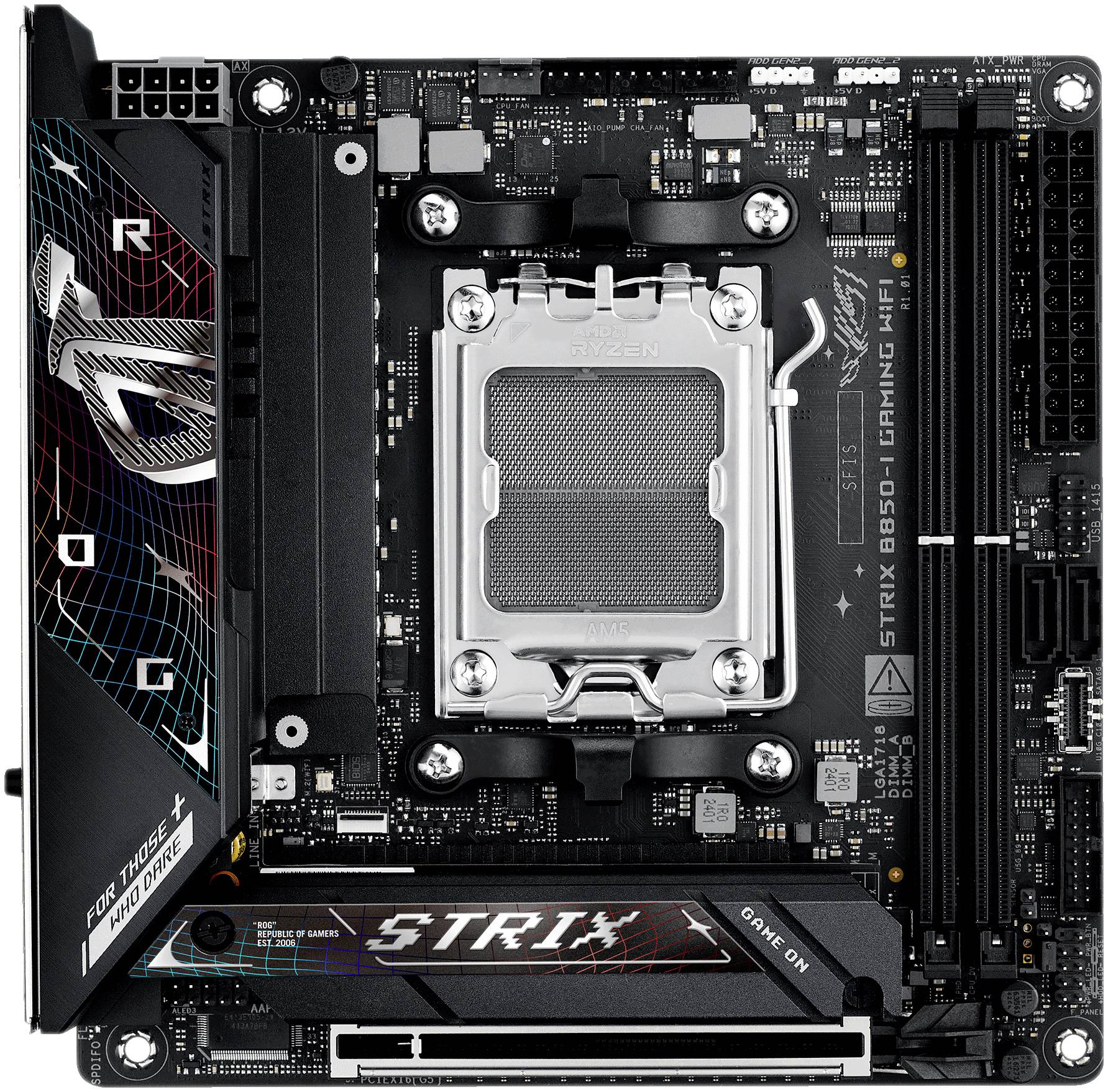 Asus ROG STRIX B850-I Mainboard Formfaktor (Details) Mini-ITX Mainboard-Chipsatz AMD® B850