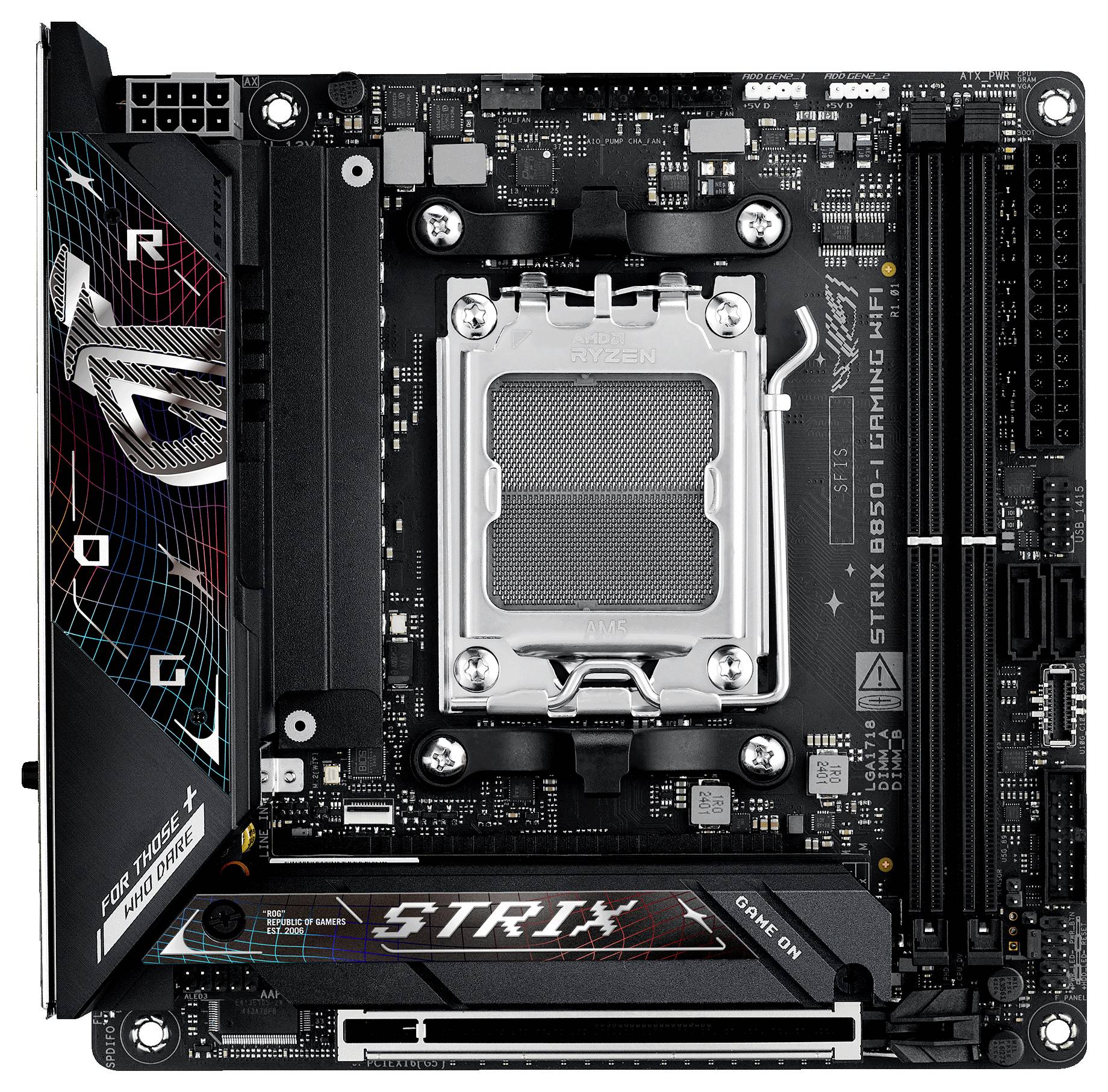 Asus ROG STRIX B850-I Mainboard Formfaktor (Details) Mini-ITX Mainboard-Chipsatz AMD® B850