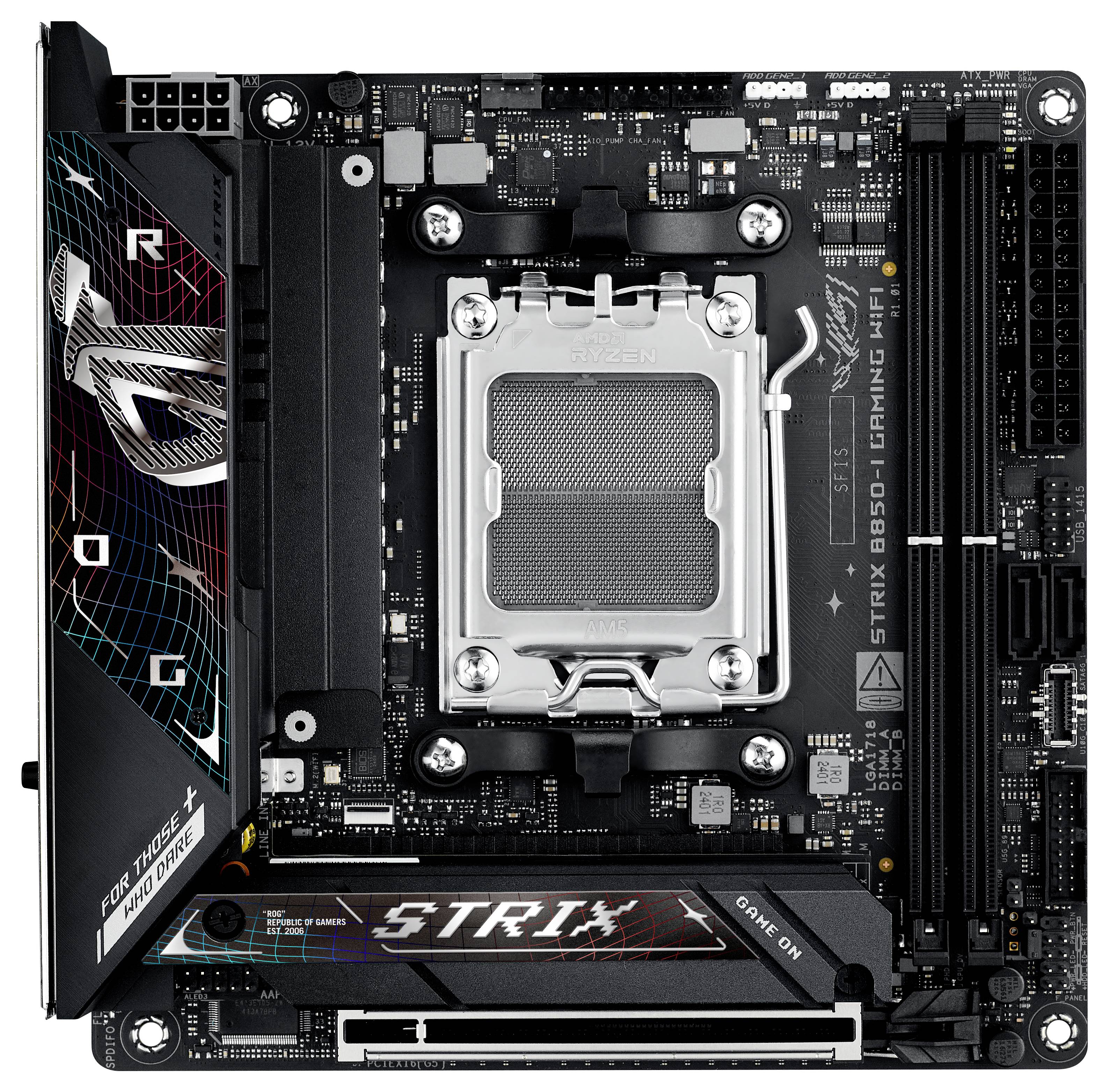 Asus ROG STRIX B850-I Mainboard Formfaktor (Details) Mini-ITX Mainboard-Chipsatz AMD® B850