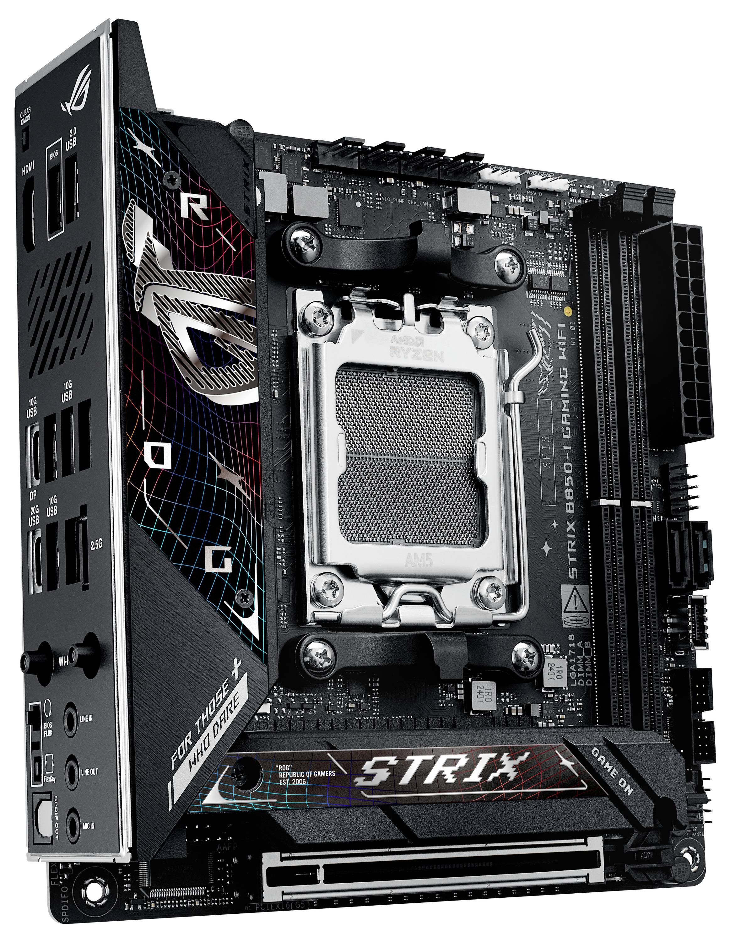 Asus ROG STRIX B850-I Mainboard Formfaktor (Details) Mini-ITX Mainboard-Chipsatz AMD® B850