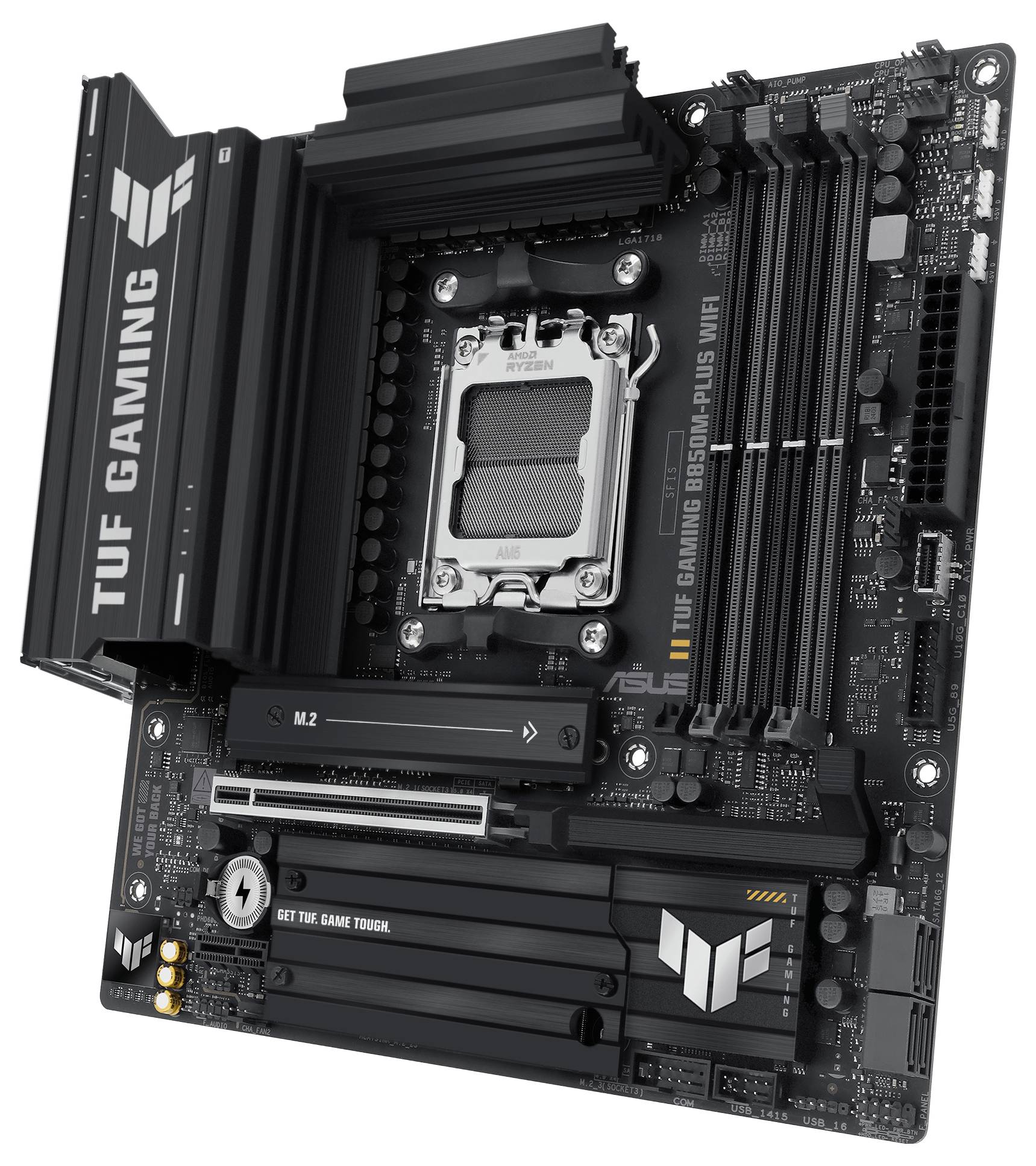 Asus TUF B850M-PLUS Mainboard Formfaktor (Details) Micro-ATX Mainboard-Chipsatz AMD® B850