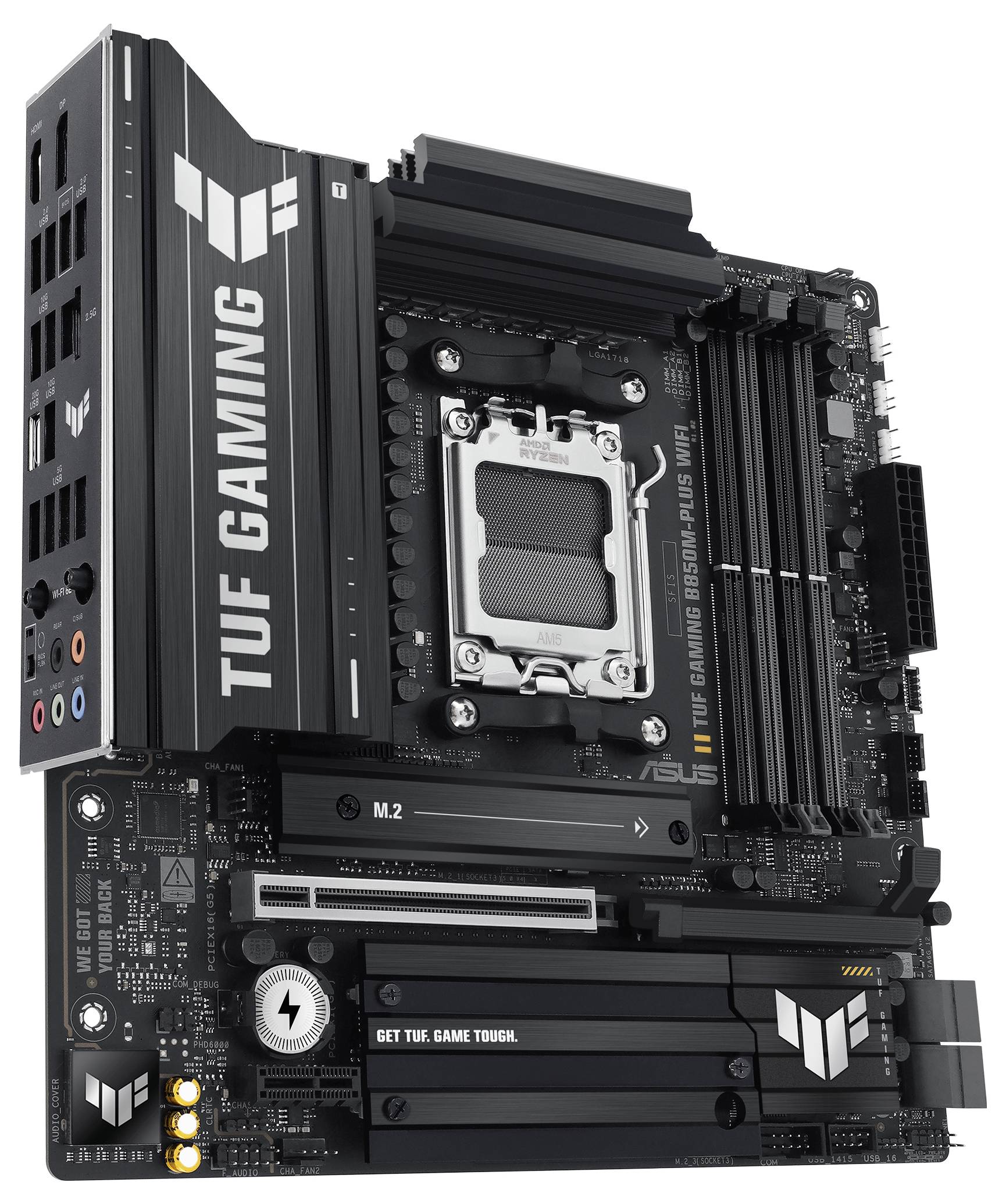 Asus TUF B850M-PLUS Mainboard Formfaktor (Details) Micro-ATX Mainboard-Chipsatz AMD® B850
