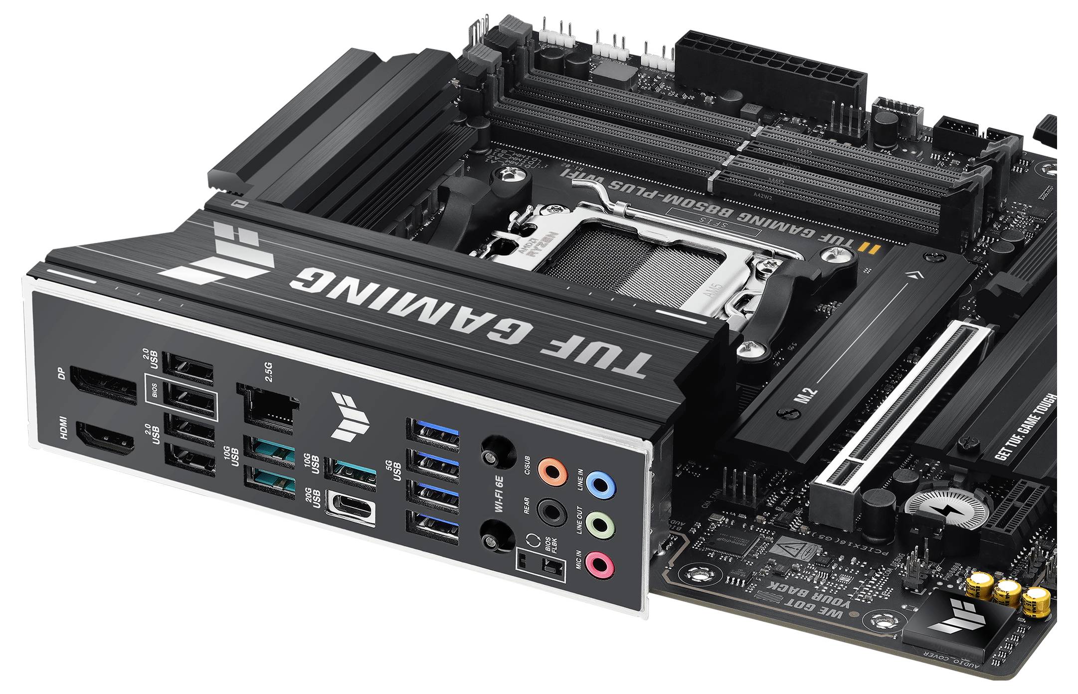 Asus TUF B850M-PLUS Mainboard Formfaktor (Details) Micro-ATX Mainboard-Chipsatz AMD® B850