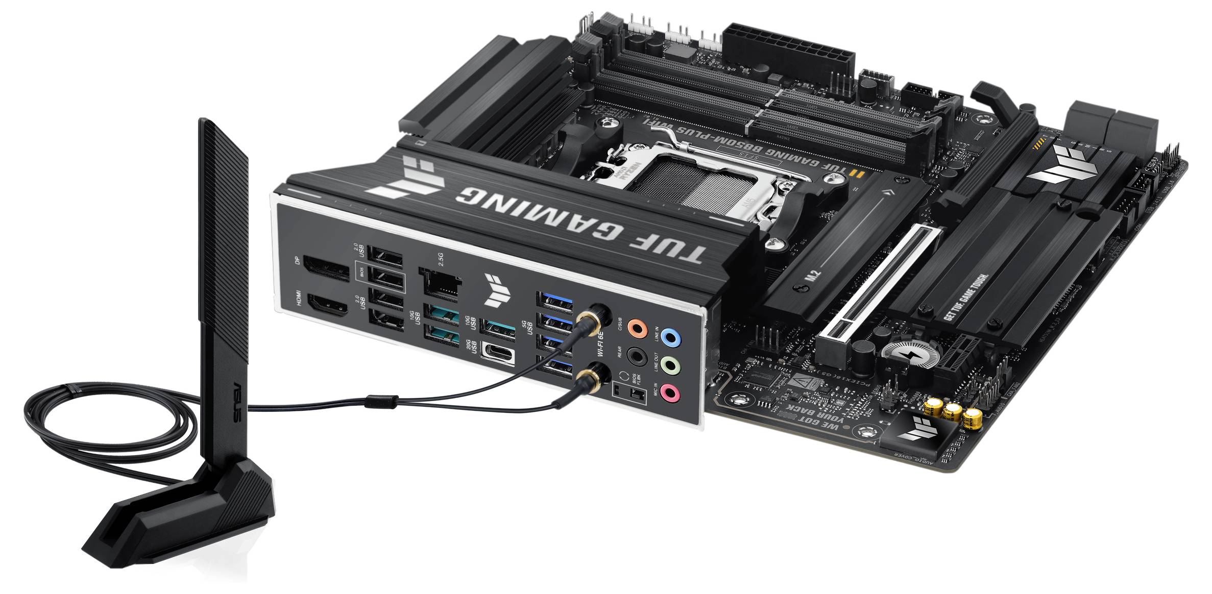 Asus TUF B850M-PLUS Mainboard Formfaktor (Details) Micro-ATX Mainboard-Chipsatz AMD® B850