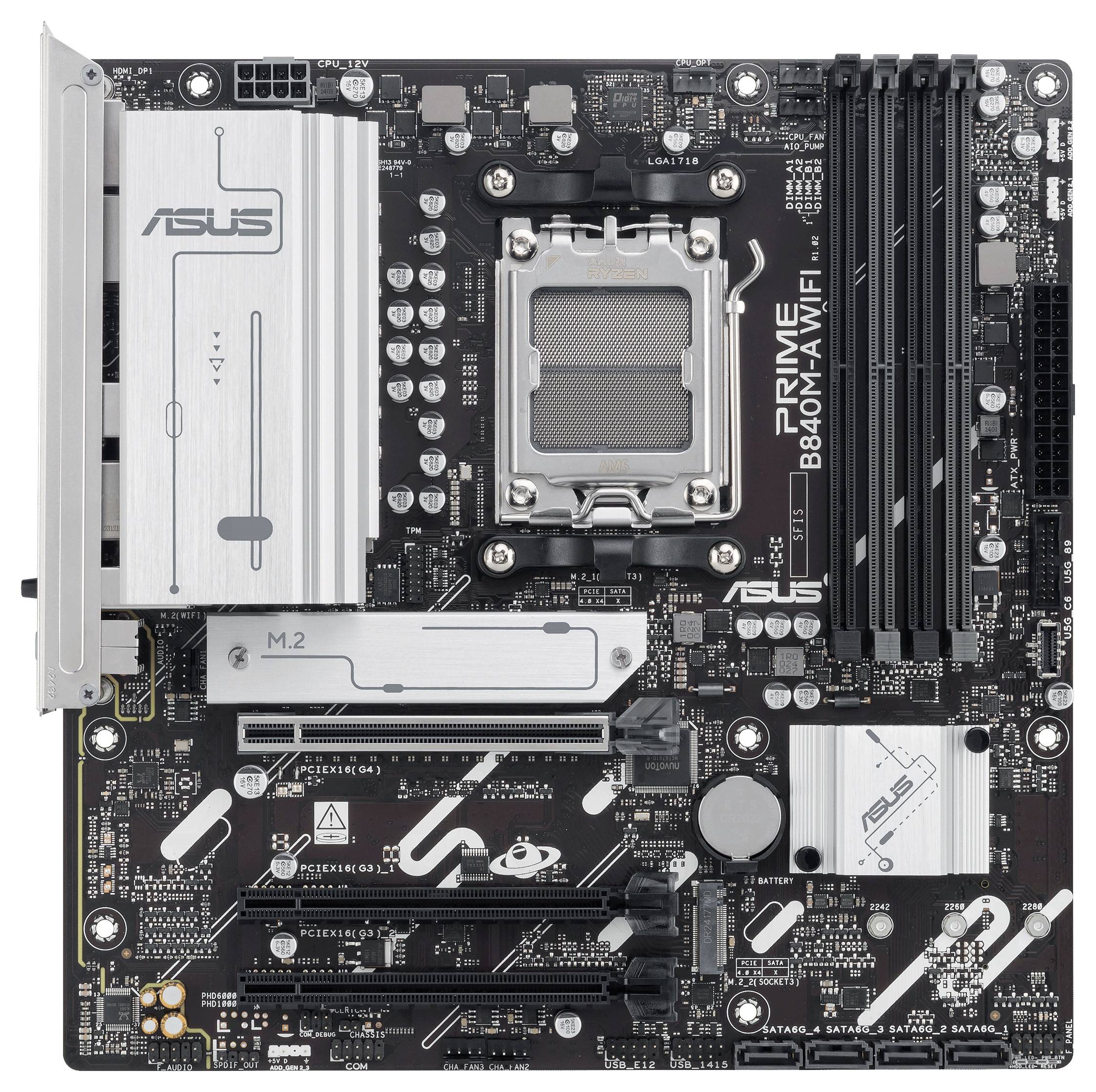 Asus PRIME B840M-A Mainboard Formfaktor (Details) Micro-ATX