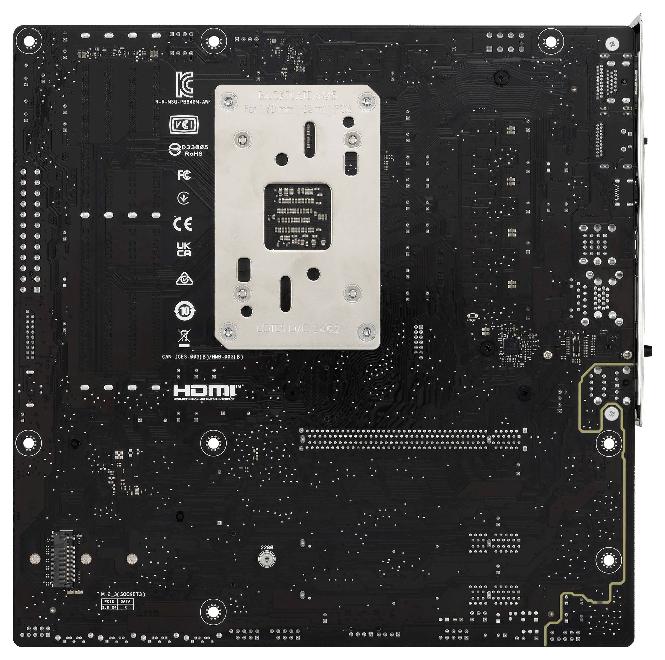 Asus PRIME B840M-A Mainboard Formfaktor (Details) Micro-ATX