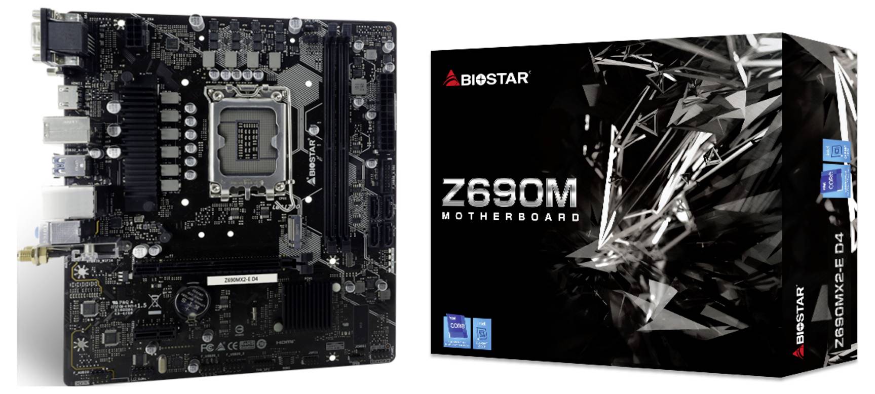 BioStar Z690MX2-E D4 Mainboard Formfaktor (Details) Micro-ATX Mainboard-Chipsatz Intel® Z690