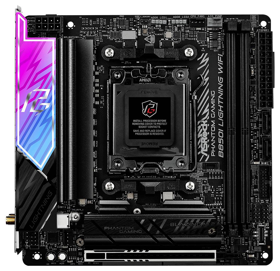 ASRock B850I Mainboard Sockel (PC) AMD® AM5 Formfaktor (Details) Mini-ITX Mainboard-Chipsatz AMD® B850