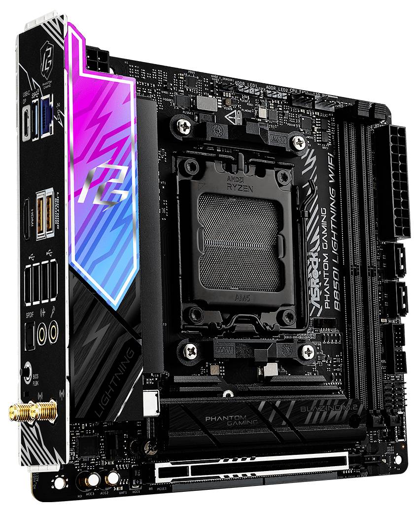 ASRock B850I Mainboard Sockel (PC) AMD® AM5 Formfaktor (Details) Mini-ITX Mainboard-Chipsatz AMD® B850