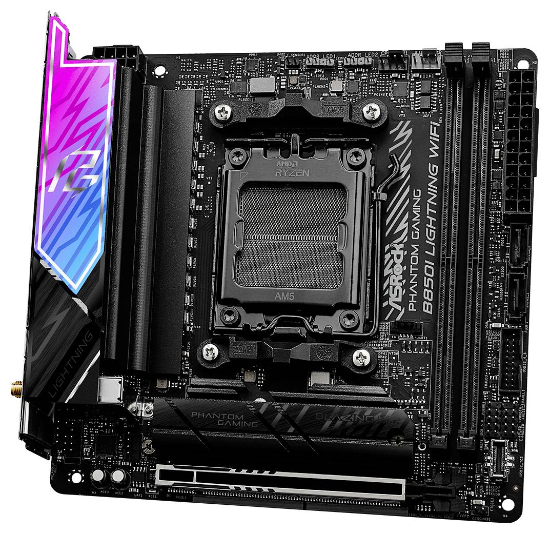 ASRock B850I Mainboard Sockel (PC) AMD® AM5 Formfaktor (Details) Mini-ITX Mainboard-Chipsatz AMD® B850