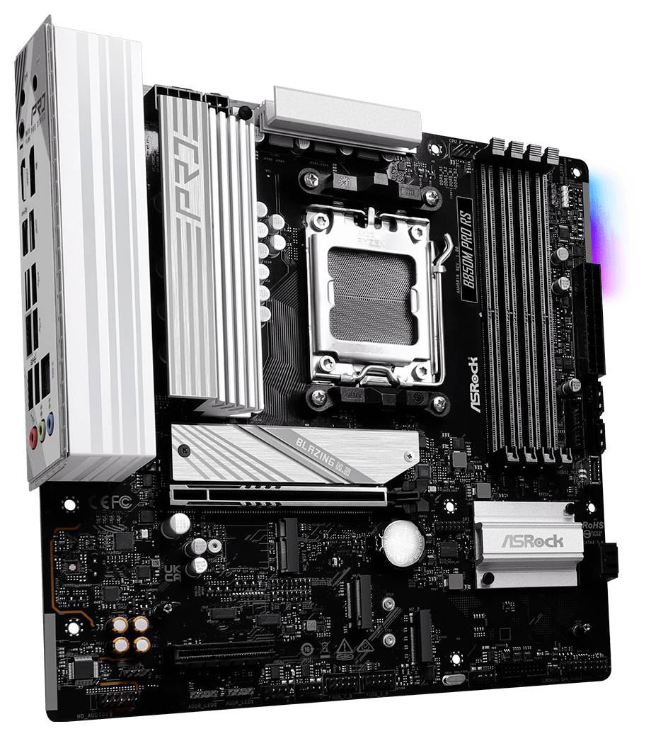 ASRock B850M Pro RS Mainboard Sockel (PC) AMD® AM5 Formfaktor (Details) Micro-ATX Mainboard-Chipsatz AMD® B850