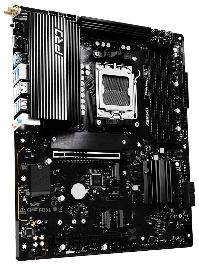 ASRock B850 Pro-A Mainboard Sockel (PC) AMD® AM5 Formfaktor (Details) ATX Mainboard-Chipsatz AMD® B850