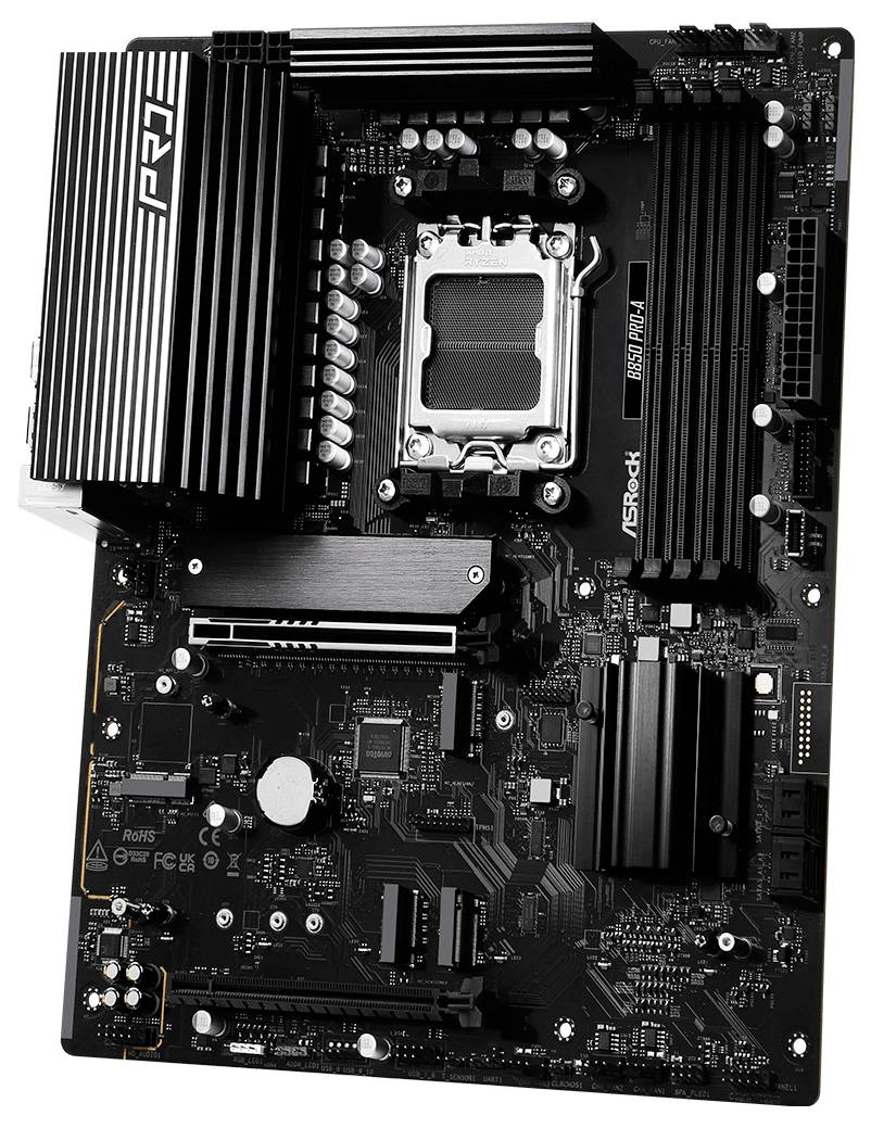 ASRock B850 Pro-A Mainboard Sockel (PC) AMD® AM5 Formfaktor (Details) ATX Mainboard-Chipsatz AMD® B850
