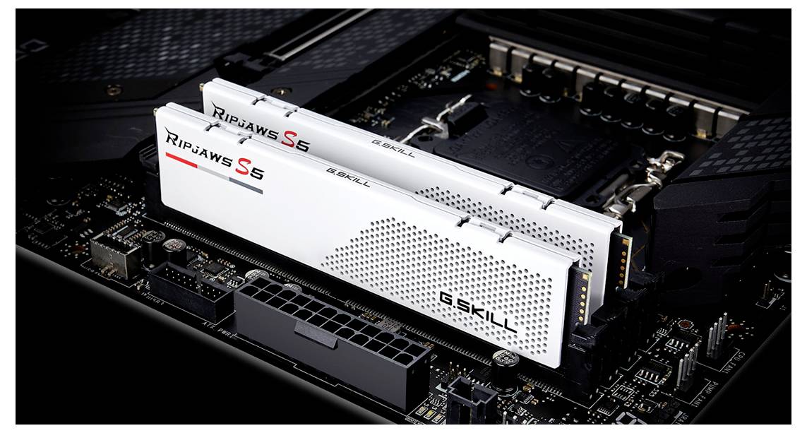 G.Skill F5-6000J3036F48GX2-RS5W PC-Arbeitsspeicher Modul DDR5 96GB 2 x 48GB 6000MHz 288pin DIMM CL30 F5-6000J3036F48GX2-RS5W