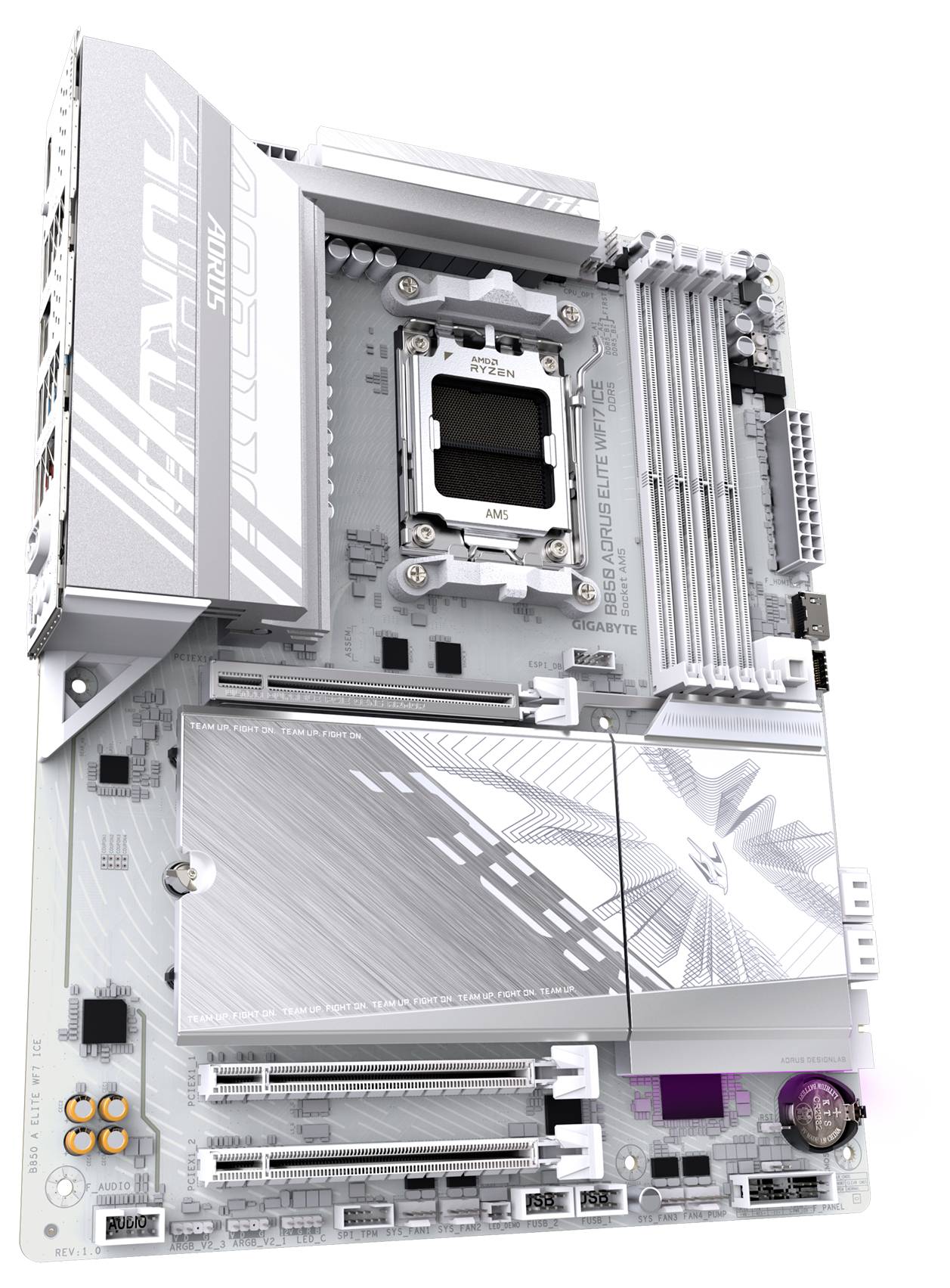 Gigabyte B850A ELITE WF7 ICE Mainboard Sockel (PC) AMD® AM5 Formfaktor (Details) ATX Mainboard-Chipsatz AMD® B850