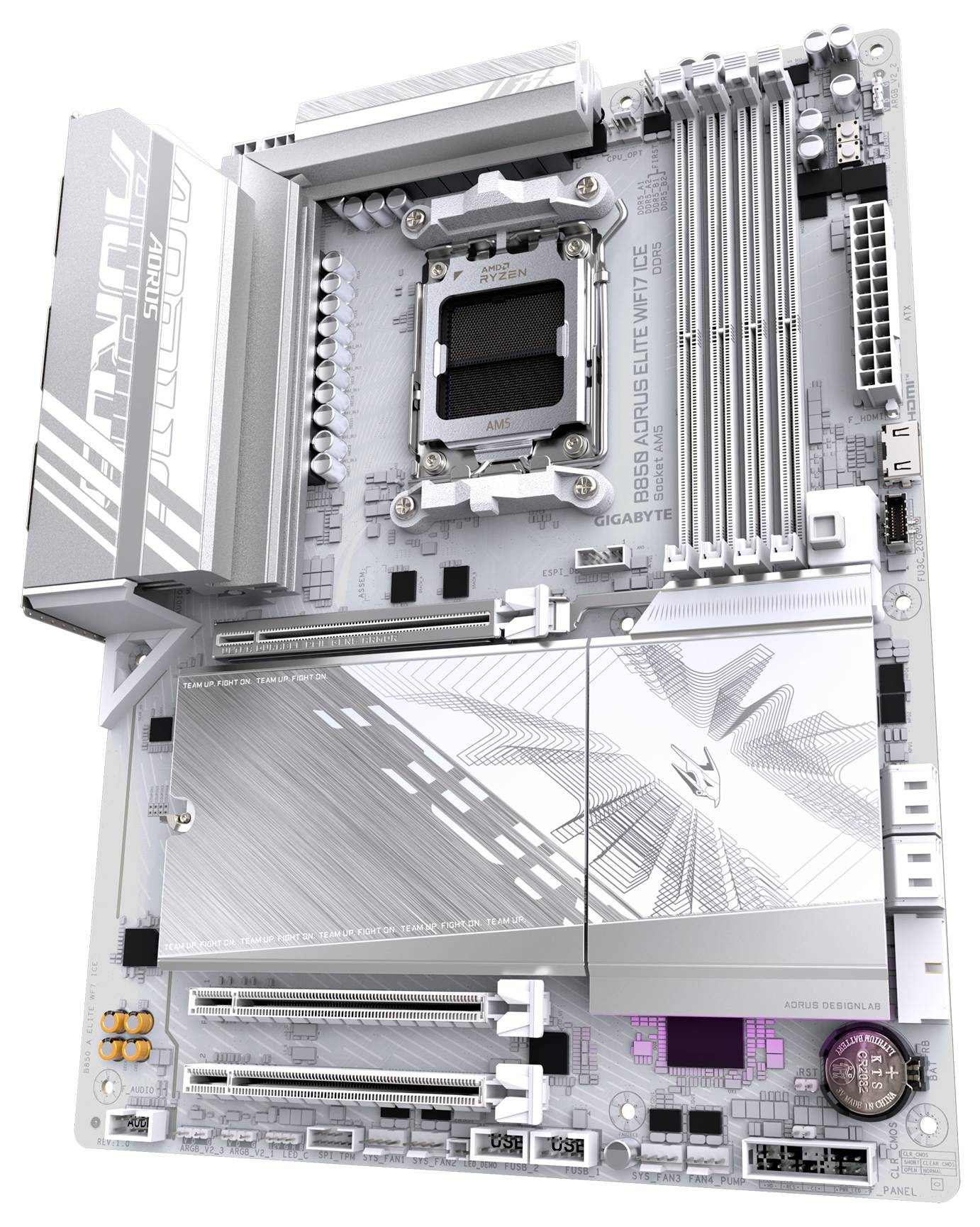 Gigabyte B850A ELITE WF7 ICE Mainboard Sockel (PC) AMD® AM5 Formfaktor (Details) ATX Mainboard-Chipsatz AMD® B850